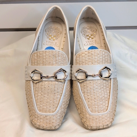 VINCE CAMUTO cream Marynis Natural Woven Loafers Size 61/2 NWOB - Picture 3 of 8